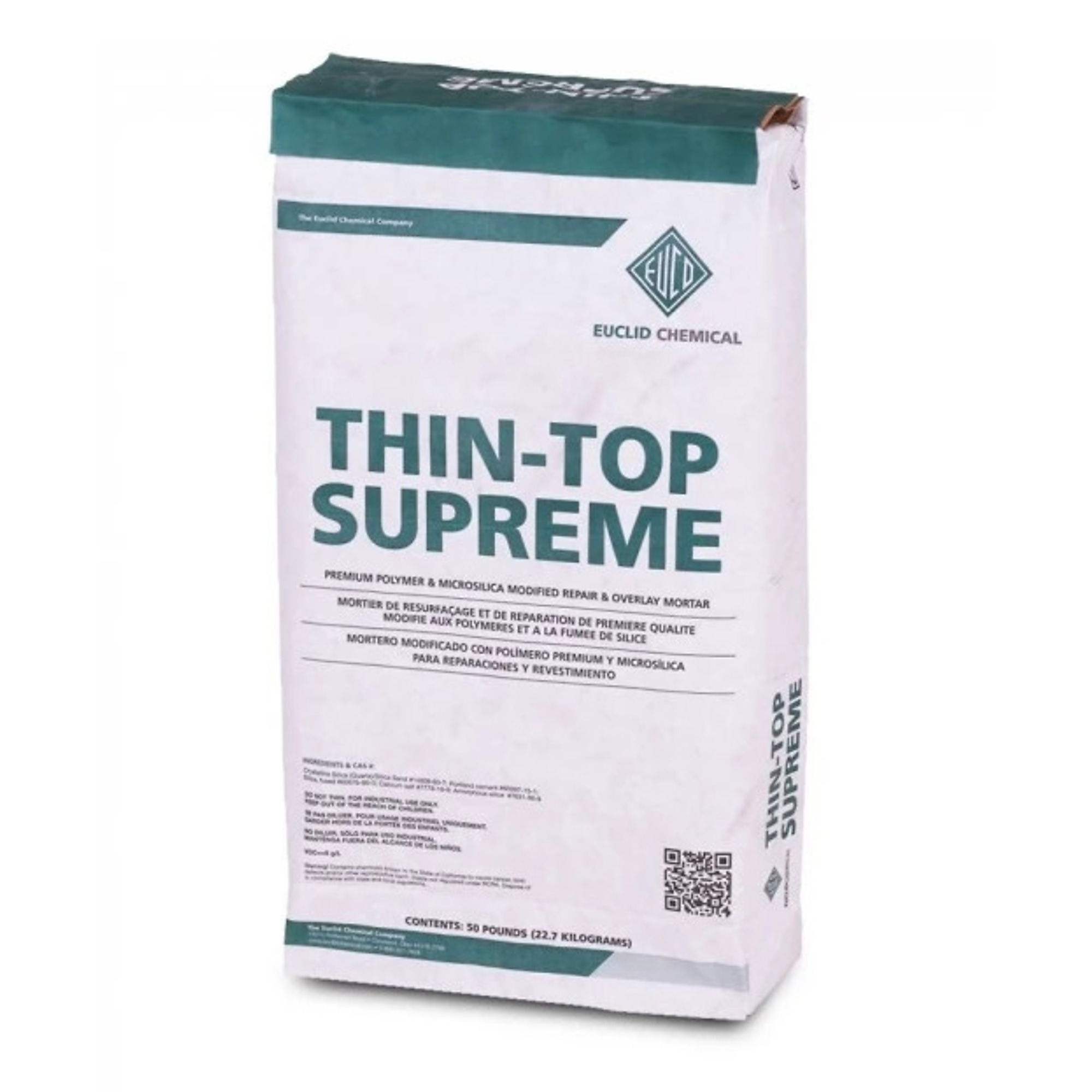 Euclid Thin Top Supreme Premium Polymer & Microsilica Modified Repair & Overlay Mortar 50lbs